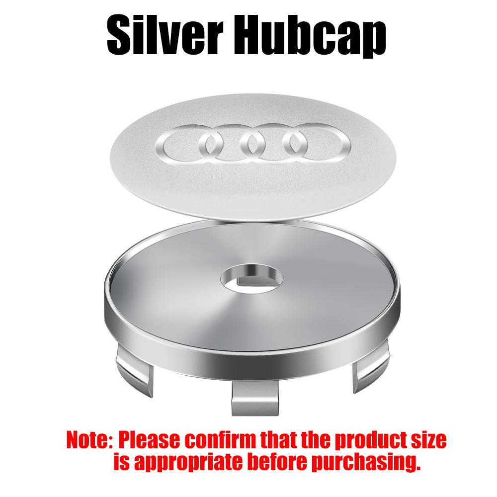 2026 4Pcs 60/63/68mm Car Wheel Center HubCap Rim Cover Auto Huncaps For 4YGYE C7 C6 C5 B5 B6 B7B8 Q5 Q7 TT A1 A3 A4 A5 RS3 Accessories