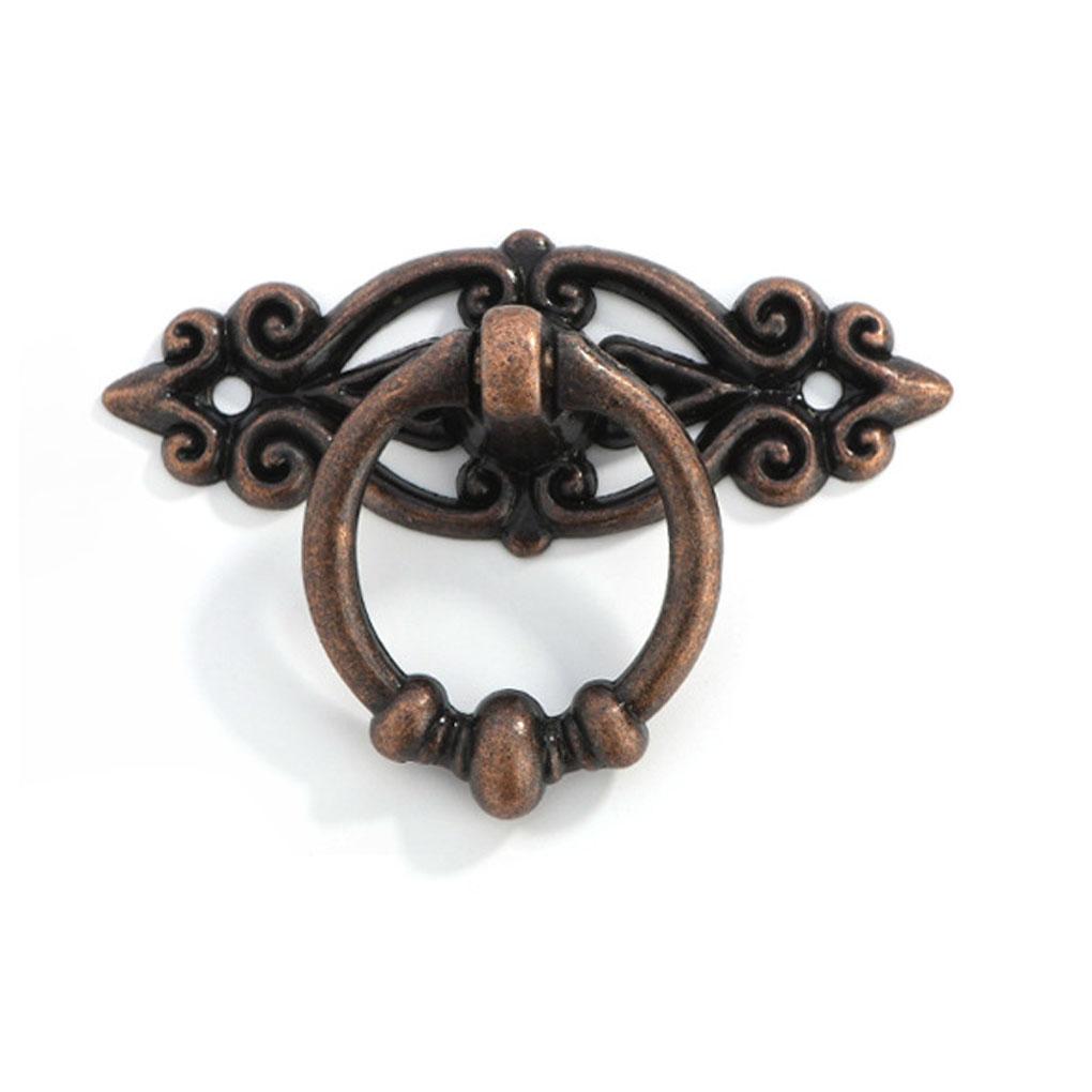 

Cabinet Pull Handle Zinc Alloy Decorative Retro Door Furniture Drawer Knob Cupboard Gate Window Drop Vintage Replacement 24.7g