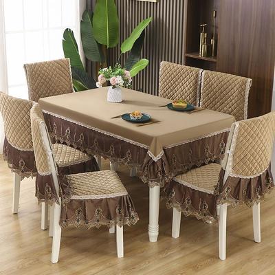 Thick Non Slip Chair Cover Modern Minimalist Household Dustproof Chair Cover Cotton Lace Printed Chair Cover 1pcs