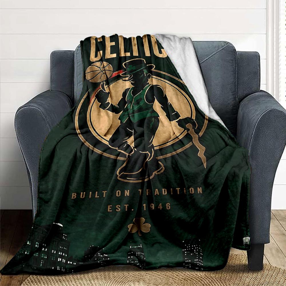 Celtics Legacy City Blanket Soft Throw Blanket For Home Bedroom Bed Sofa Travel Office Solid Christmas Blanket