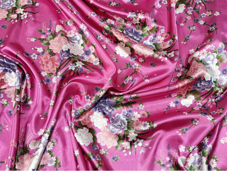 

«Ткань ципао с принтом из атласного шелка и лента для головного убора»