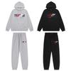 Trapstar Trendy Embroidered Hoodie Set: Unisex High Street Style with Plus Velvet Lining.