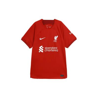 2022-23 Season Liverpool Home Stadium Print Short-Sleeve Football Shirt Men Tops Deep-Red DM1843-609