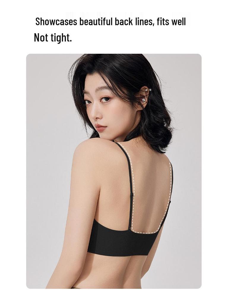 Front Buckle Push-Up Bra for Small Busts with Side Support and Anti-Sagging Features