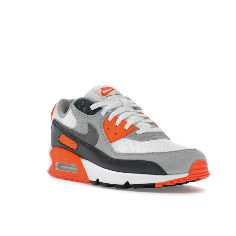 Nike Air Max 90 Safety Orange Men Sneakers White Dark-Smoke-Grey DM0029-108