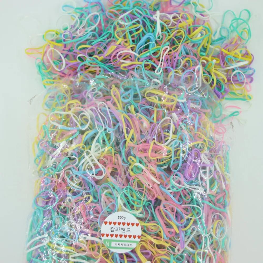 Toddler and Children's Hair Rubber Bands Hair Ties Large Capacity Rubber Bands 500g