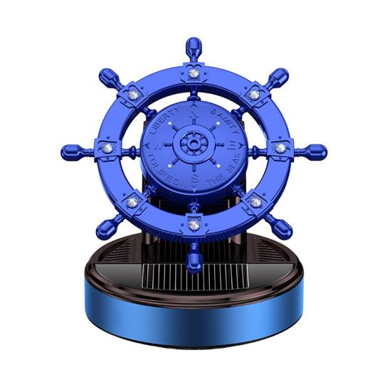 Solenergi bilaromaterapi 360 graders rotasjon Luftfrisker Biltilbehør Interiør Kreativ rorform Auto luftrenser