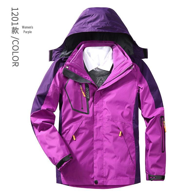 Men's 3-in-1 Outdoor Waterproof Workwear with Detachable Fleece Liner