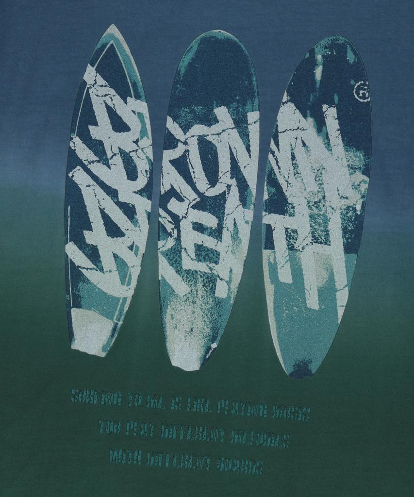 BROWNBREATH Surfing Board Tag Tee - Blue