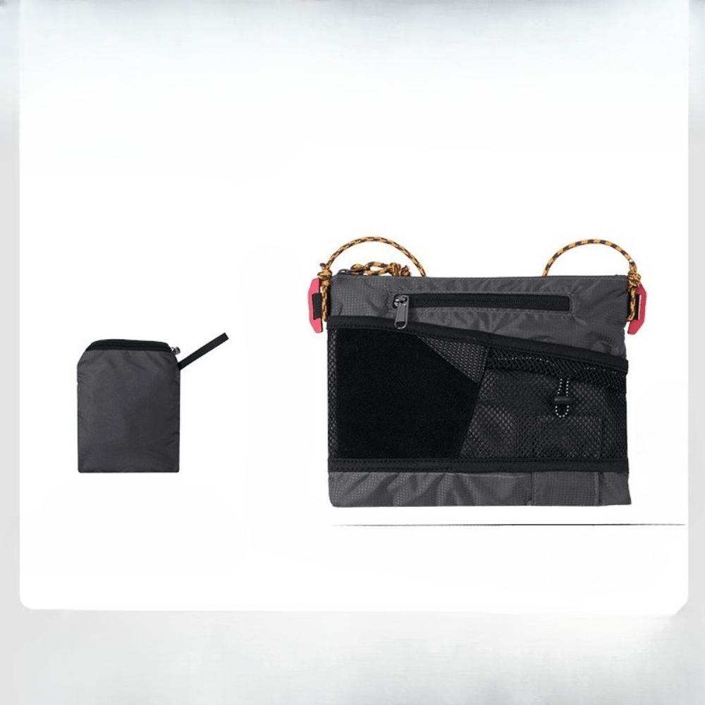 MTMA Outdoor Wandel Crossbody Tas, Enkelvoudige Schouderband Opvouwbare Tas, Waterdichte Ultra-lichte Casual Sport Reizigers Telefoontas black