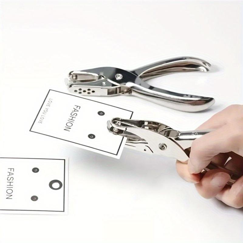 Manual Punch Tool, Suitable for Paper and Card Binding, 3mm Hole Punching, Office Stationery Supplies, Battery-Free