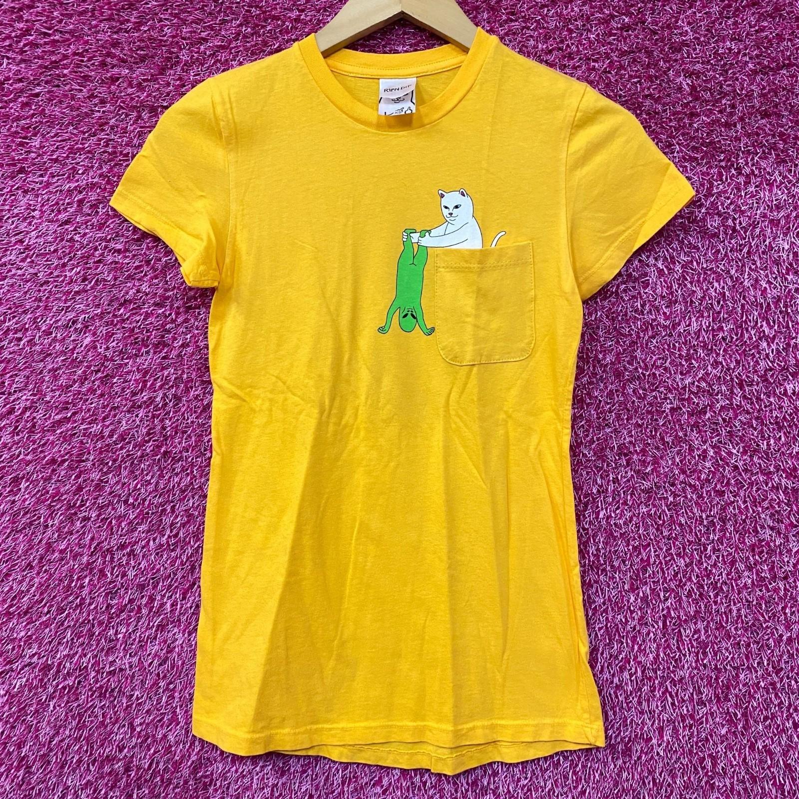 RIPNDIP Lord Nermal Break Yo Self Alien Yellow T-Shirt Extra Small XXXL
