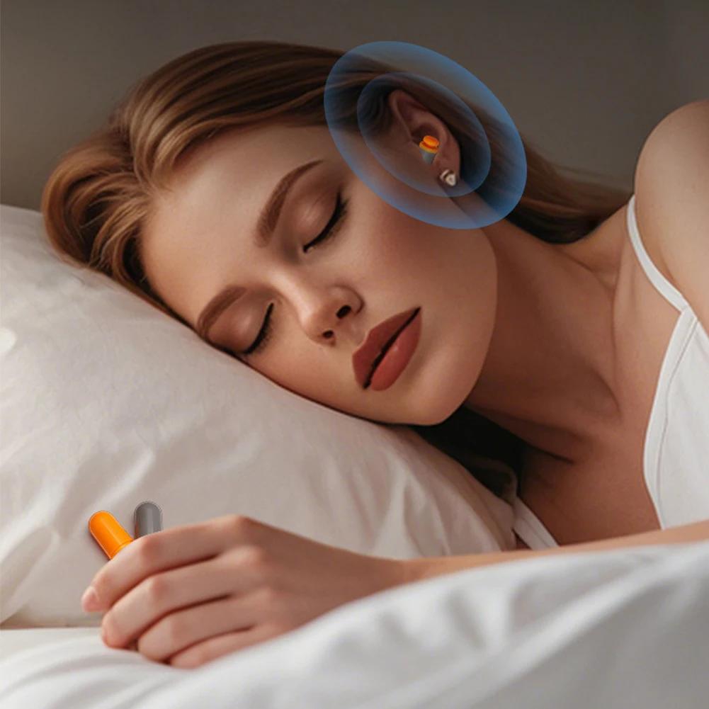 Silent Earplugs for Sleep Office Learning Travel Capsule Storage Creative Noise Reduction