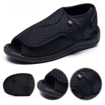 Women Men Diabetic Slippers Extra Wide Diabetic Shoes Adjustable Closure Sandals for Swollen Feet for Indoor