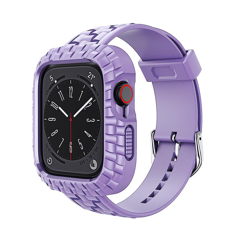 Silicone Watch Strap+Case for Apple Watch Ultra Band 49mm 45mm 41mm 44mm 40mm Sport Bracelet Cover Bumper iWatch 9 8 Se 7 6 5 4