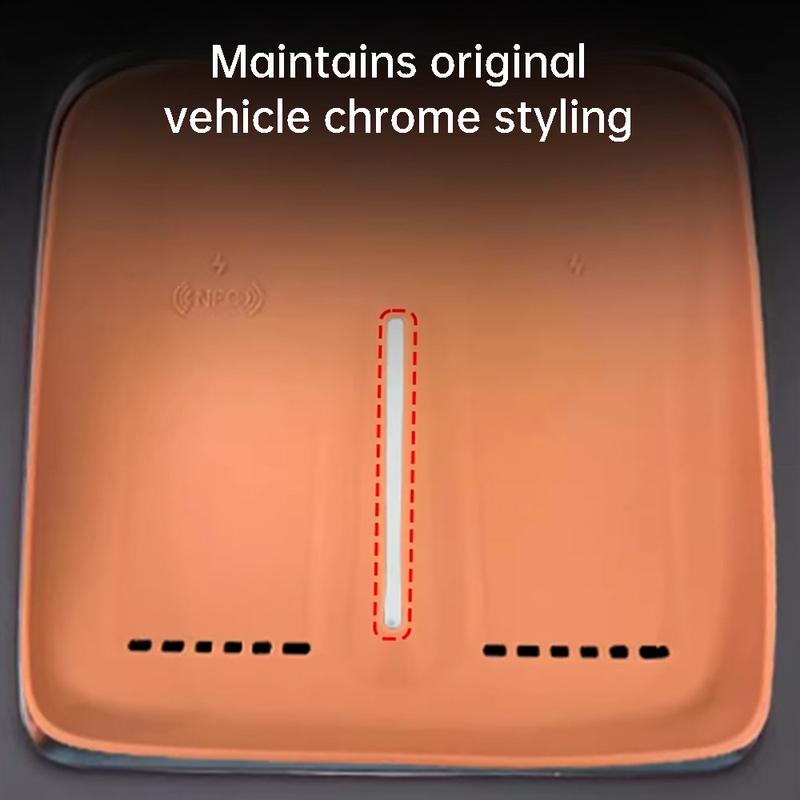 For XPeng G9 2024 2025 Car Wireless Charging Silicone Mat Dustproof Non Slip Charging Panel Protector Interior Accessories