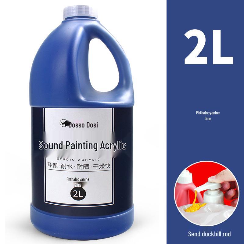 2L Acrylic Paint Bucket for Wall, Textile & Graffiti DIY Projects