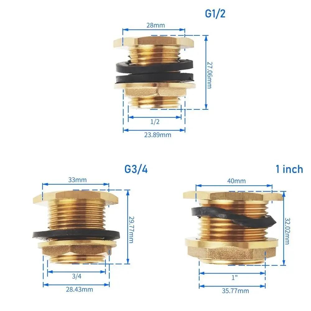 Fitting Nut Pipe Joint Fish Tank Adapter Brass Hose Barb Male Thread Single Loose Key Swivel Coupler Connector Adapter