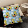 Cartoon Pillowcase Double Sided 2D Print Soft Plush Pillow Cover With Hidden Zipper Decor Sofa Bedroom Living Room Fun Vibe Gift