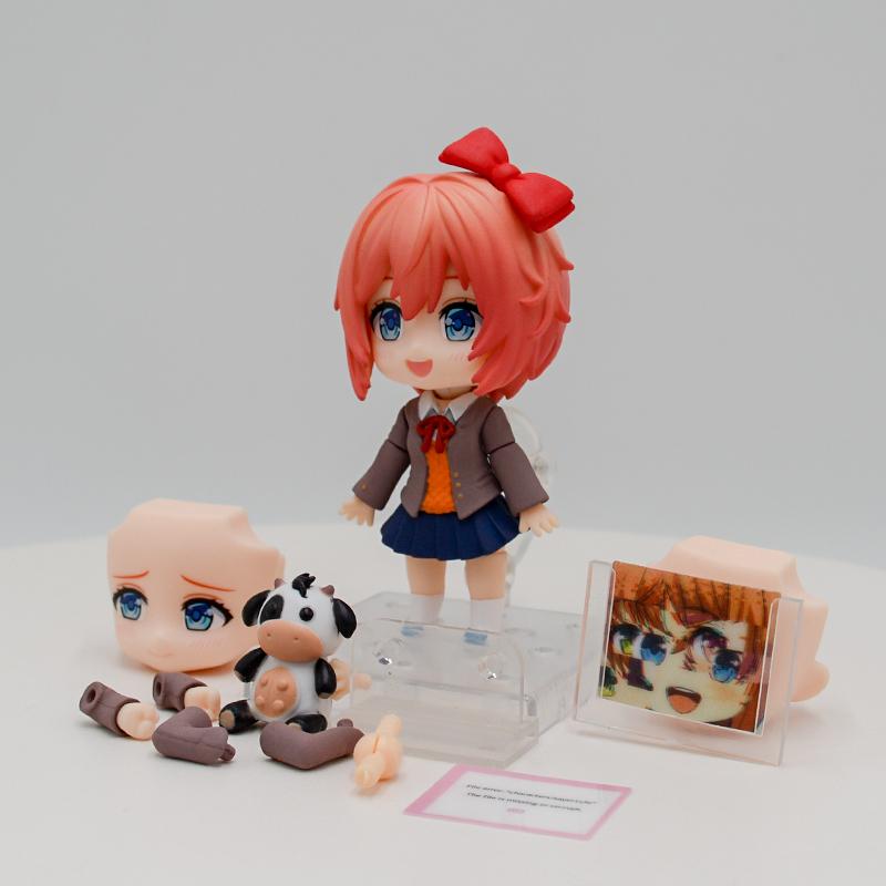 Doki Literature Club! Yuri Anime Girl Figure Sayori Action Figure Natsuki/Monika Figurine Model Doll Toy Gifts