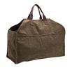 Firewood Carrier Canvas Tote Bag for Outdoor Portable Log Hauling with Protective Gloves Easy Clean Foldable Storage