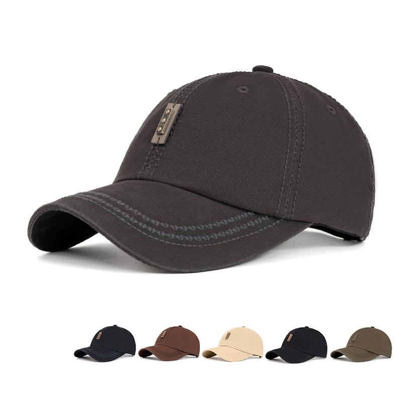 

Baseball Cap Men s Summer Retro Soft Top Cap Sunshade Hat кавовий