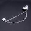 Silver Alloy Magnetic Button Clips Fixing Hem Non-hole Waist Buckle Shorten Trouser Clip