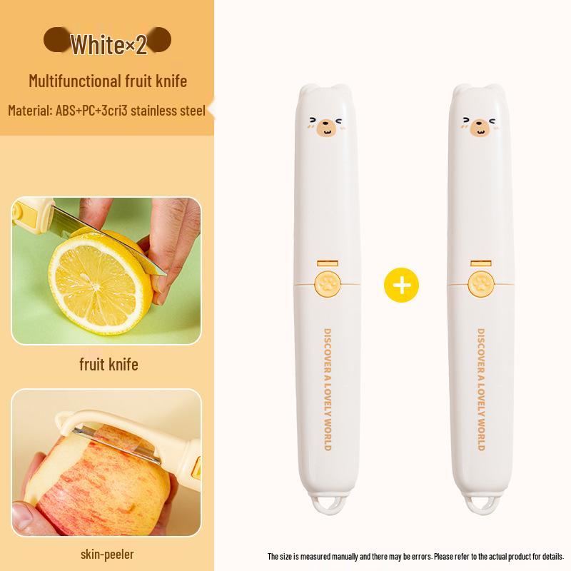 Folding Dual-Headed Fruit Knife & Peeler - Portable & Multifunctional for Home Use