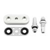 Cooler Line Adapter Plate with Durable Aluminum Alloy Construction 6AN Fittings Oil Seal for Transmission and Auto Use