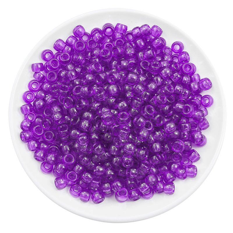 Acrylic Large Hole Barrel Beads 9x6mm for DIY Bracelet Jewelry Making
