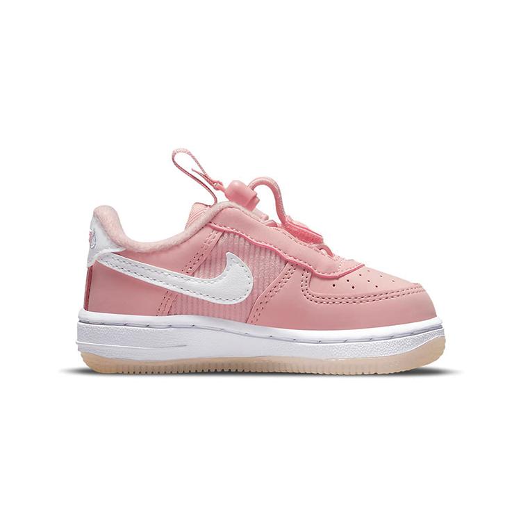 Nike Air Force 1 Toggle SE Low top Skateboard Shoes Pink White Infant And Toddler DB1819-600
