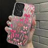 Back Phone Cover Case for Samsung Galaxy A04 A05 A56 A10 A20 A72 A03 A54 A71 A06 A07 A50 A51 A52 Leopard Print Bow