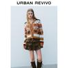 UR Women's 2025 Spring Retro Fair Isle Knit Cardigan