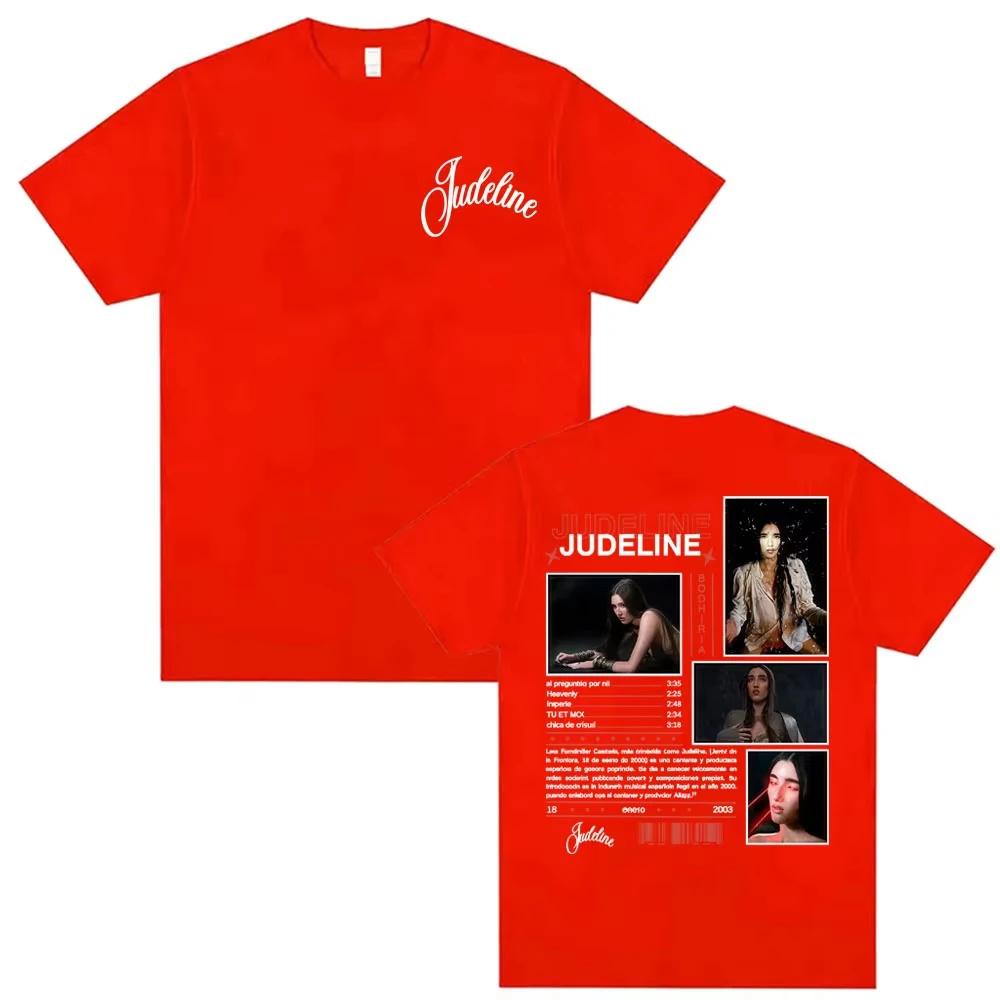 

Judeline Bodhiria Album Tour Cover T-shirt Men Women Clothing Harajuku High Street T-shirts Pure Cotton Short Sleeve Tshirt 3XL
