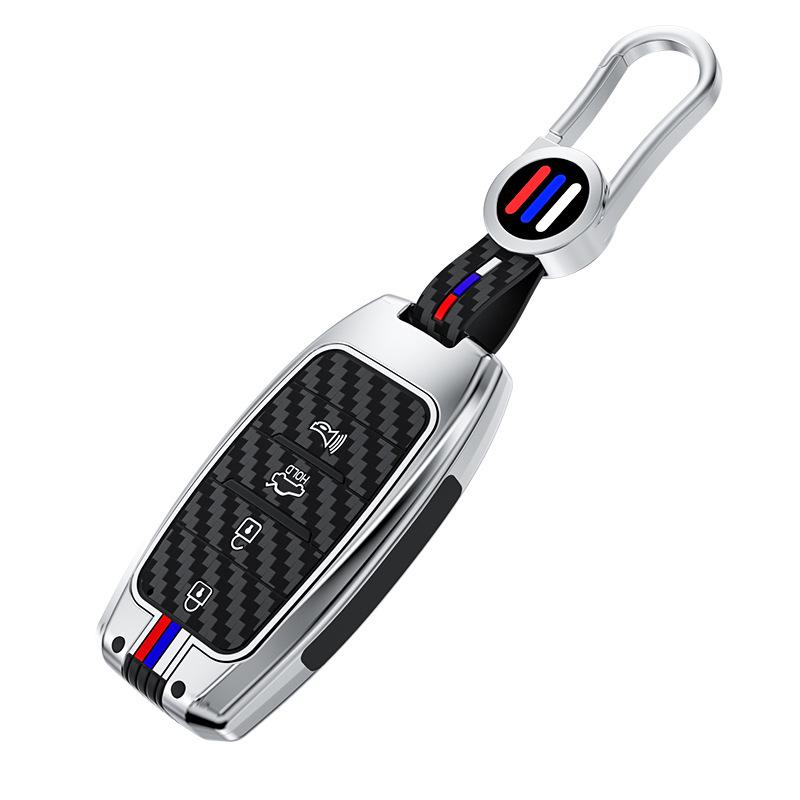Compatible Metal Key Case for Kia Models: 19 K3, 13-17 K5, KX3, KX5, Furui Di, K4, K2, KX7.