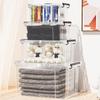 WEZHO Transparent Plastic Storage Box