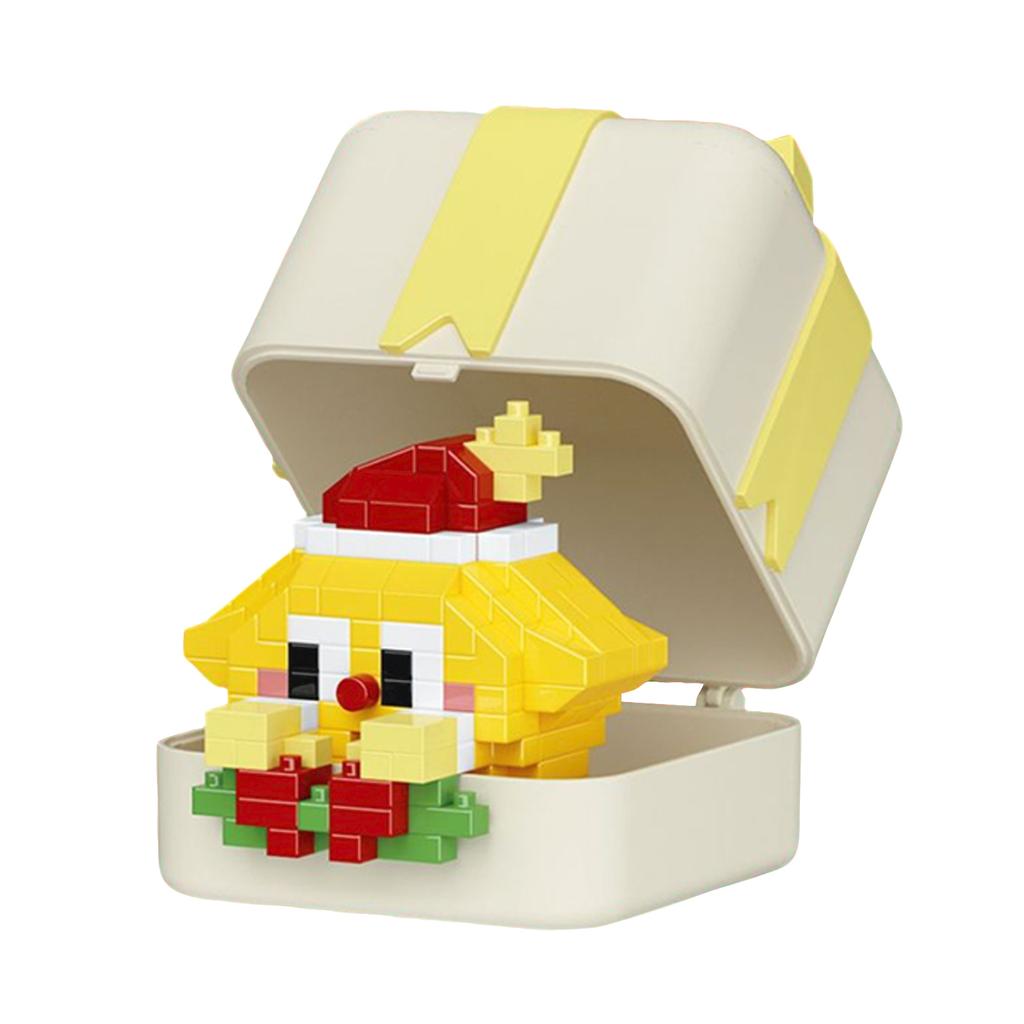 Christmas Gift Box, Cartoon Dolls, Small ParticleBuilding Block Toys