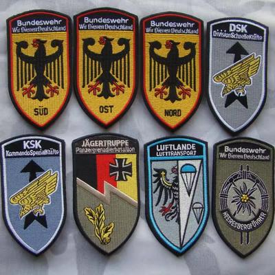 German Armband, Embroidered Badge, Double-sided Velcro Badge, Badge, Arms Bag Sticker, Spotted Clothing Badge
