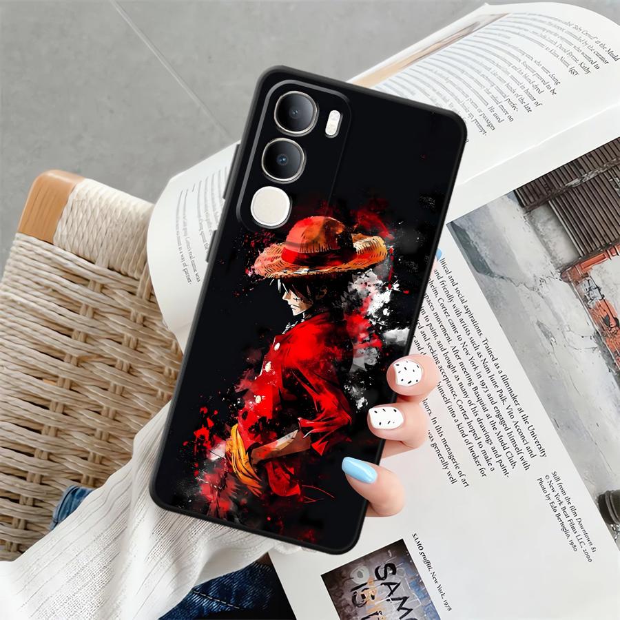 One Piece Anime Hülle für Vivo Y50 Y95 V27 Y51S Y78 Y71 Y91 V21E V23 Y52S Y93 V29 Y75 Y81 V25 V30 Y53S Handyhülle