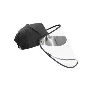 Unisex Face Protection Baseball Hat Detachable Transparent Visor Face Protective Cap