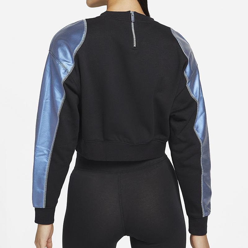 Nike Nsw Fleece Gx Crew Sweatshirt Women Tops Black DM7658-010