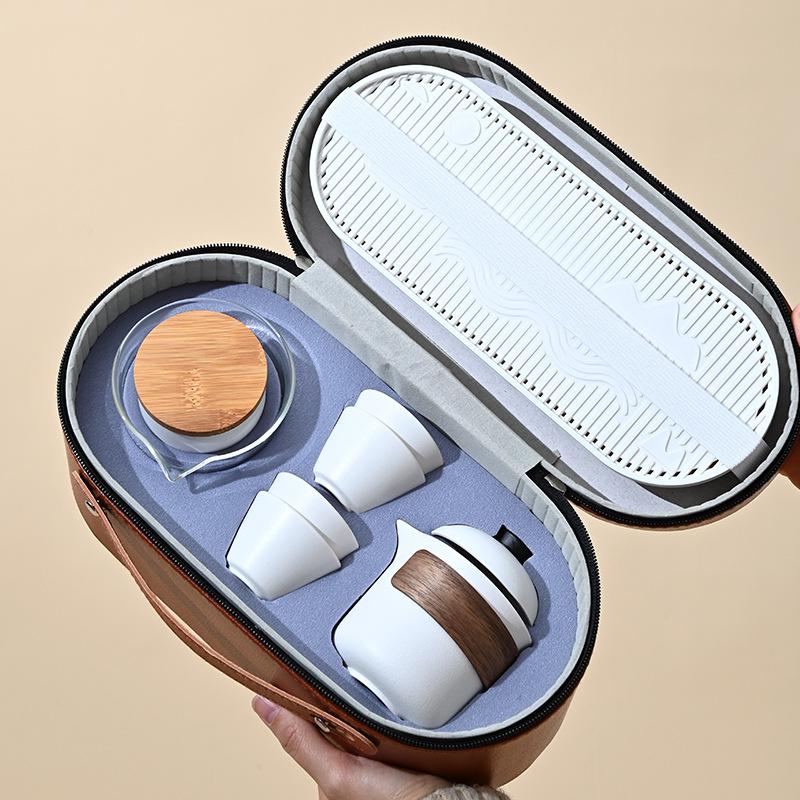 Portable travel tea set, car express cup business gift, annual meeting event souvenir