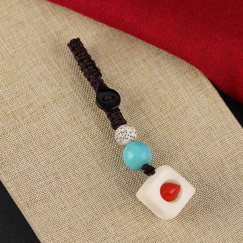 

Антикварные и изысканные кубики Ан Хундоу брелок-подвеска бобы акации мужской и женский автомобильный кулон парные креативные подарки