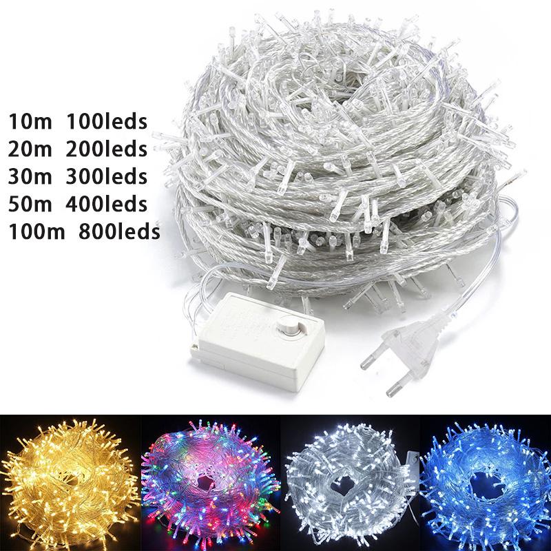 Led String Light Christmas Garland Fairy Light Waterproof Outdoor Garden Light Decor Street Wedding Party Light New Dropshipping