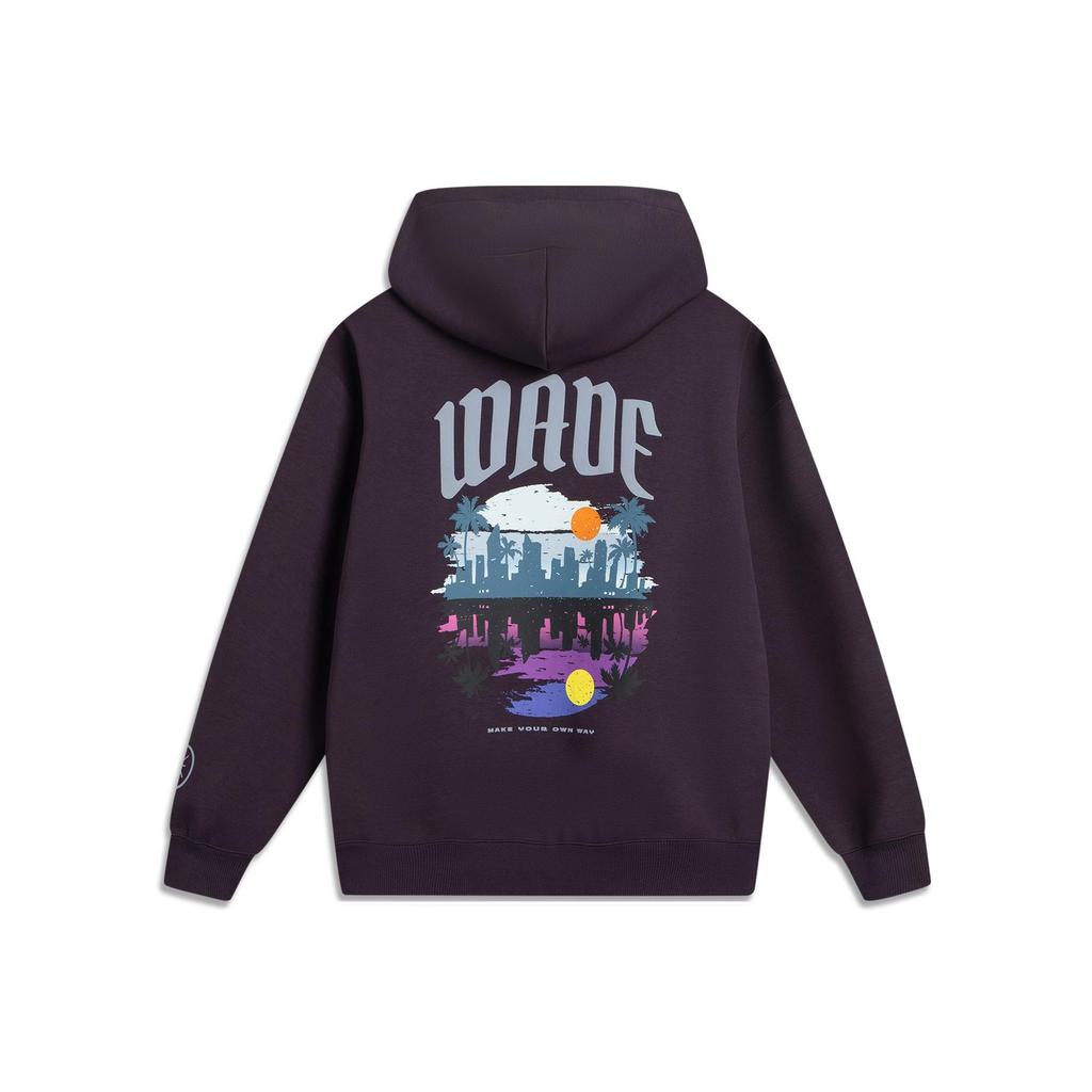 Li-Ning AWDV727-4 Men's Way of Wade Graphic Hoodie Mystic Purple