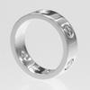CARTIER love Ring K18 white gold/3P Diamond #5.8(US Size) 8.82g Women Used
