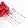 Bamboo Decorative Eco-friendly Appetizers Picks Cocktail Skewer Fancy Sticks Ring Toothpick