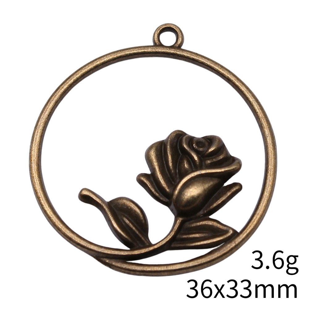 Back To School Bag Charms Rose Lotus Charms Pendant Women's Bags Bracelet Pendant