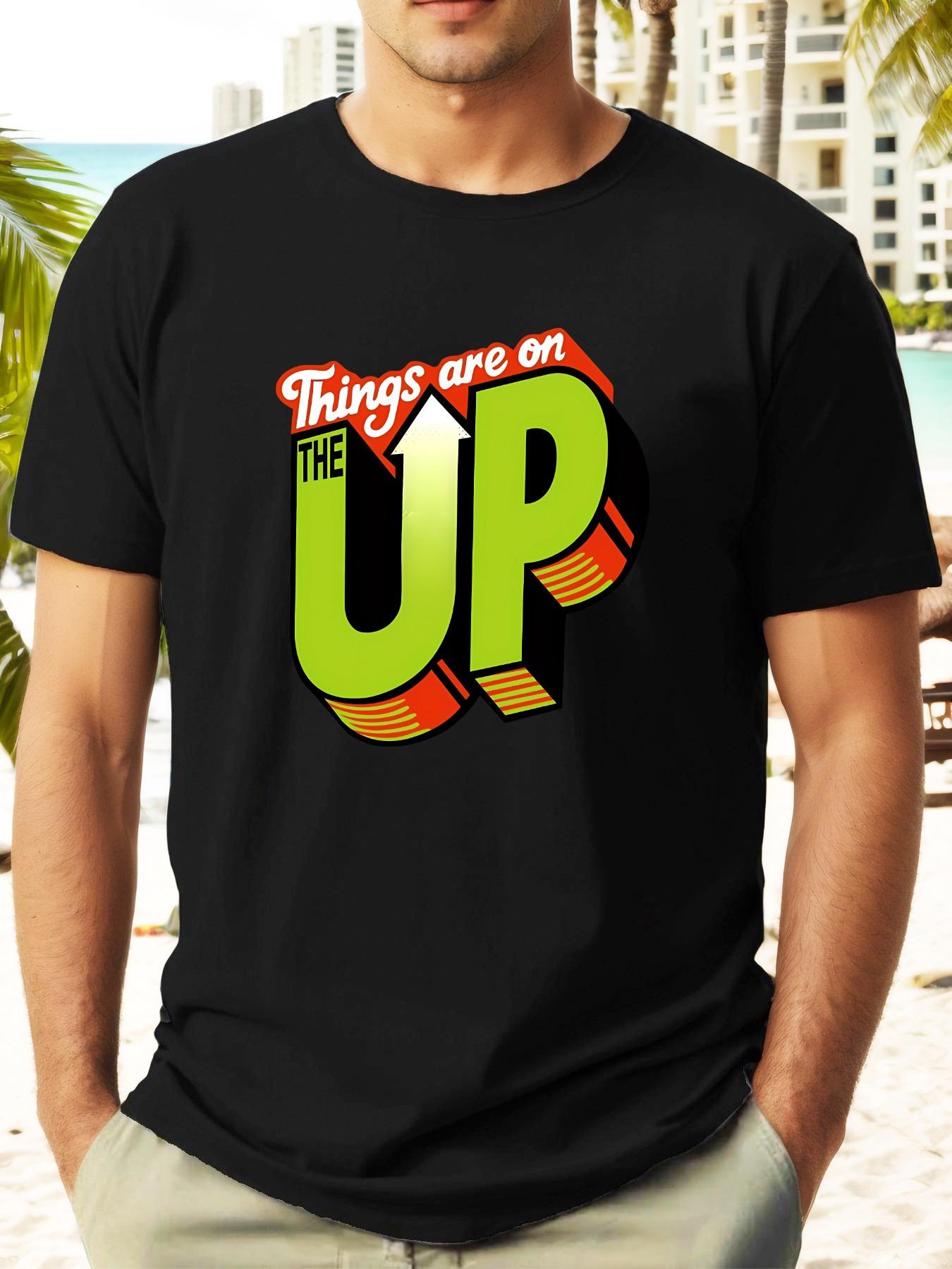 

Things Are on the UP Graphic T-shirt - Bold 3D Lettering XXL