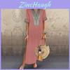Robe longue maxi élégante grande taille pour femme à col en V pour un style d'été sans effort